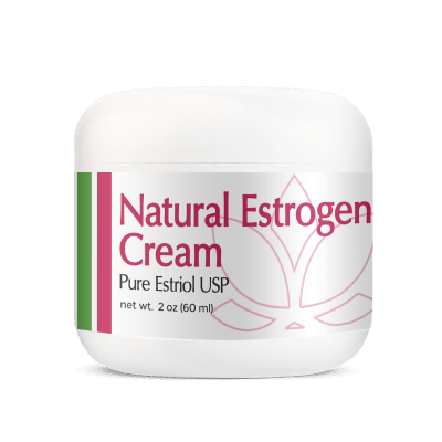 Natural Estrogen Cream 2 oz Jar - Reduce Vaginal Dryness