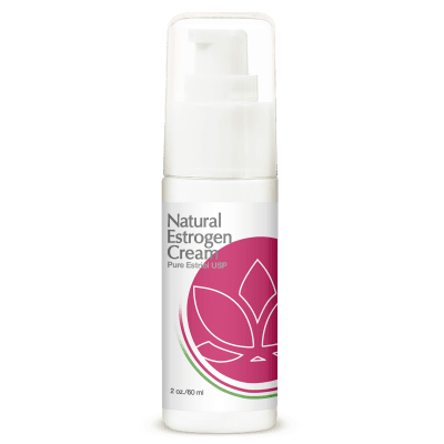 Natural Estrogen Cream 2 oz Pump - Helps Vaginal Dryness and Low Libido