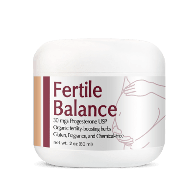 Fertile Balance 2oz Jar - Organic USP Progesterone Cream Help For Hormone Boost Fertility