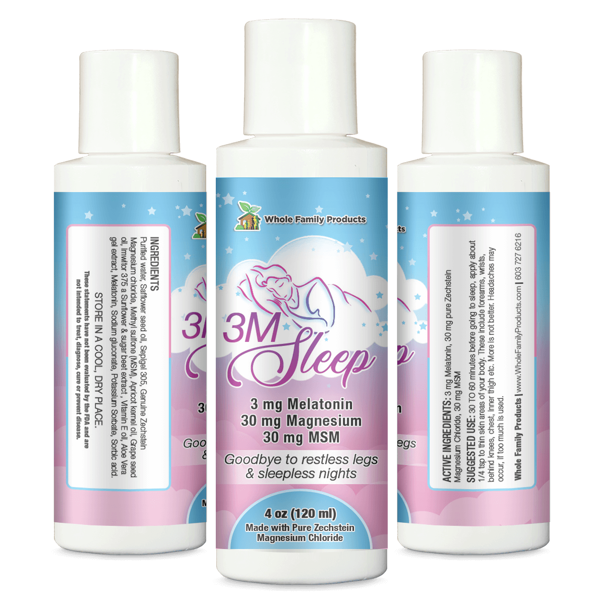 3M Sleep 4oz Natural Sleep Aid Cream